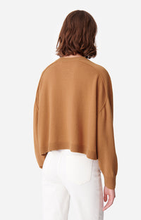 Cardigan Douve en laine - Camel