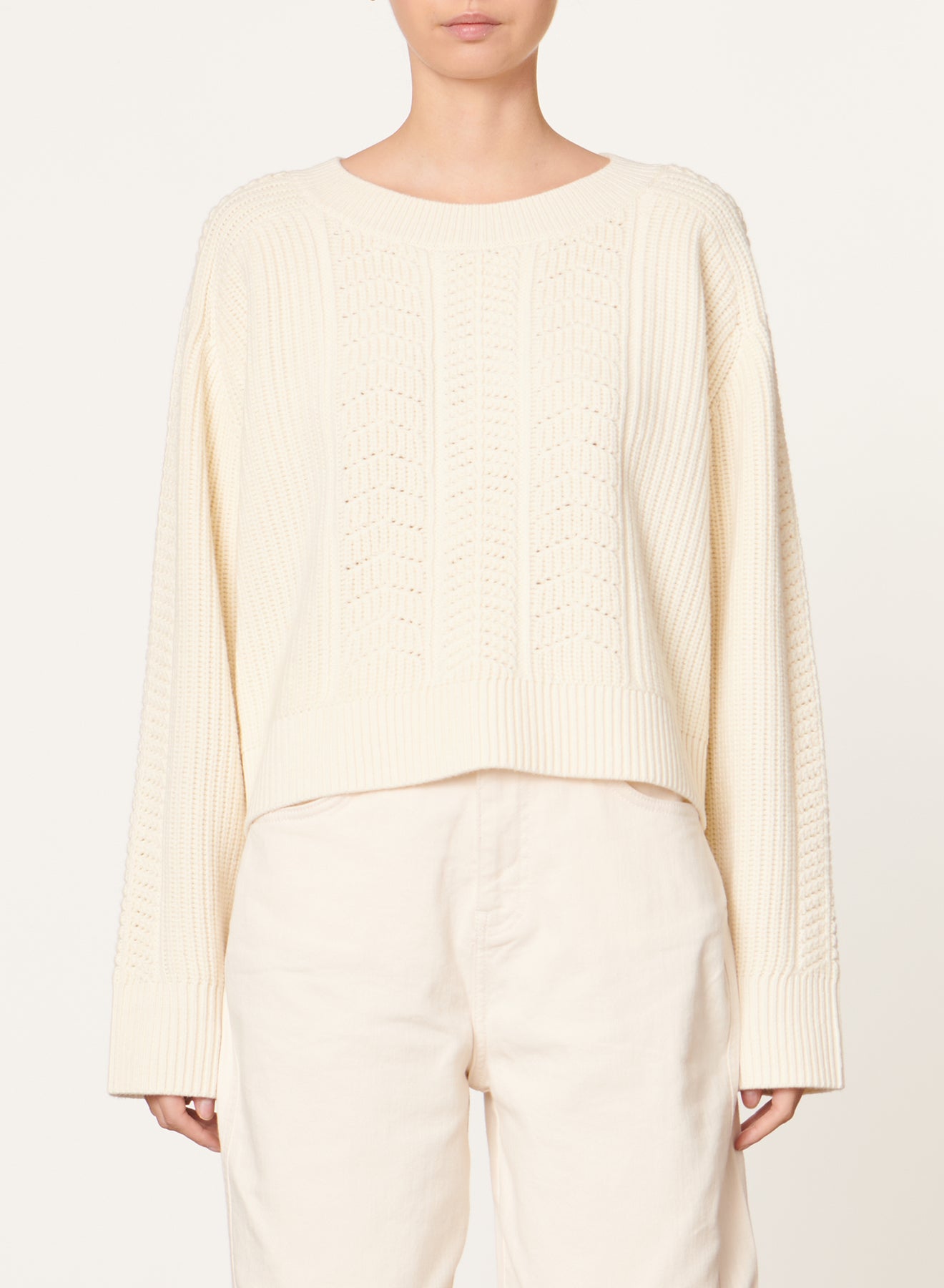 11 QTY NEW // IVOIRE / Pull Doreen - IVOIRE