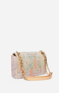 2 QTY NEW // MULTICOLORE / Grand Sac Moon en Coton Mélangé - MULTICOLORE