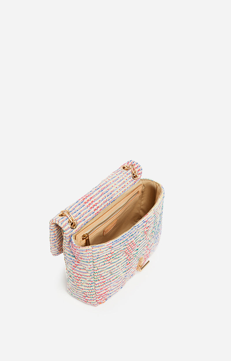 2 QTY NEW // MULTICOLORE / Grand Sac Moon en Coton Mélangé - MULTICOLORE