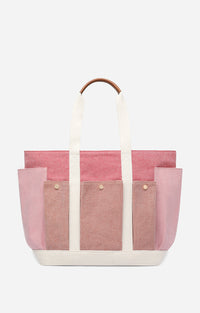 3 QTY NEW // MULTICO/ROSE / Cabas L Multipoches - MULTICO/ROSE