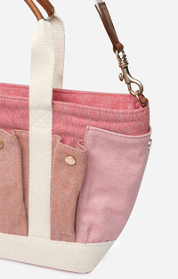 11 QTY RELIQUAT 110 // MULTICO/ROSE / Cabas S Multipoches - MULTICO/ROSE