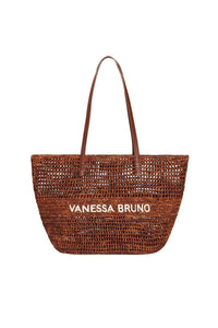 Panier ajouré en raphia - Acajou