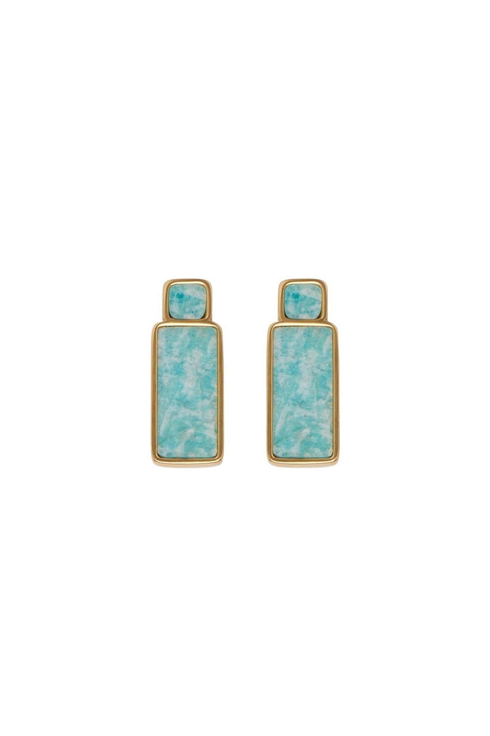 9 QTY RELIQUAT 80 // VERT D'EAU / Boucles d'Oreilles - VERT D'EAU