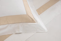 BICOLORE  -DOUBLE KING PARURE HOUSSE DE COUETTE AVEC 2 TAIE D'OREILLER 51X71 ET UN DRAP PLAT