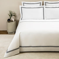 TRIPLO POPELINE -DOUBLE KING PARURE HOUSSE DE COUETTE AVEC 2 TAIE D'OREILLER 50X80 ET UN DRAP PLAT