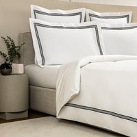 TRIPLO POPELINE -DOUBLE KING PARURE HOUSSE DE COUETTE AVEC 2 TAIE D'OREILLER 50X80 ET UN DRAP PLAT
