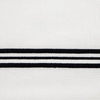 Parure housse de couette 4 pcs Triplo Popeline en coton - White & Black
