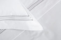 TRIPLO POPELINE -DOUBLE KING PARURE HOUSSE DE COUETTE AVEC 2 TAIE D'OREILLER 50X80 ET UN DRAP PLAT