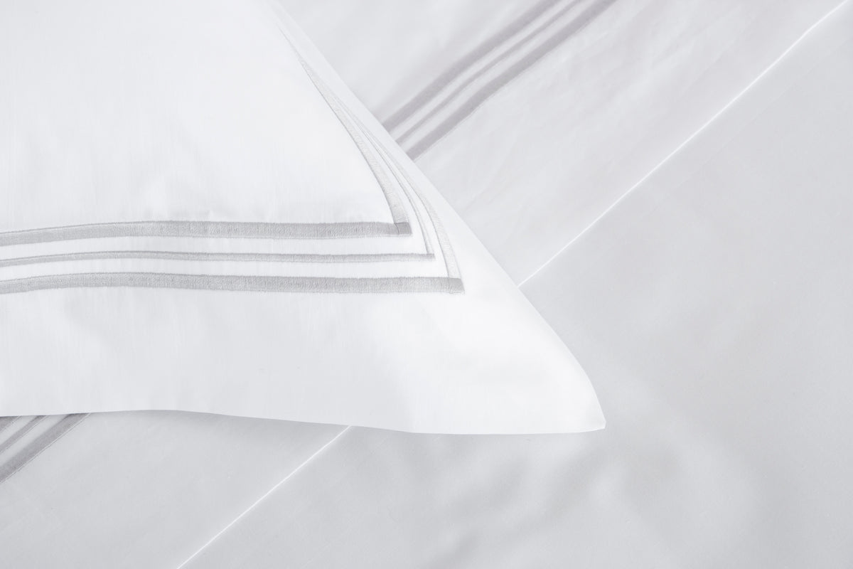 TRIPLO POPELINE -DOUBLE KING PARURE HOUSSE DE COUETTE AVEC 2 TAIE D'OREILLER 50X80 ET UN DRAP PLAT