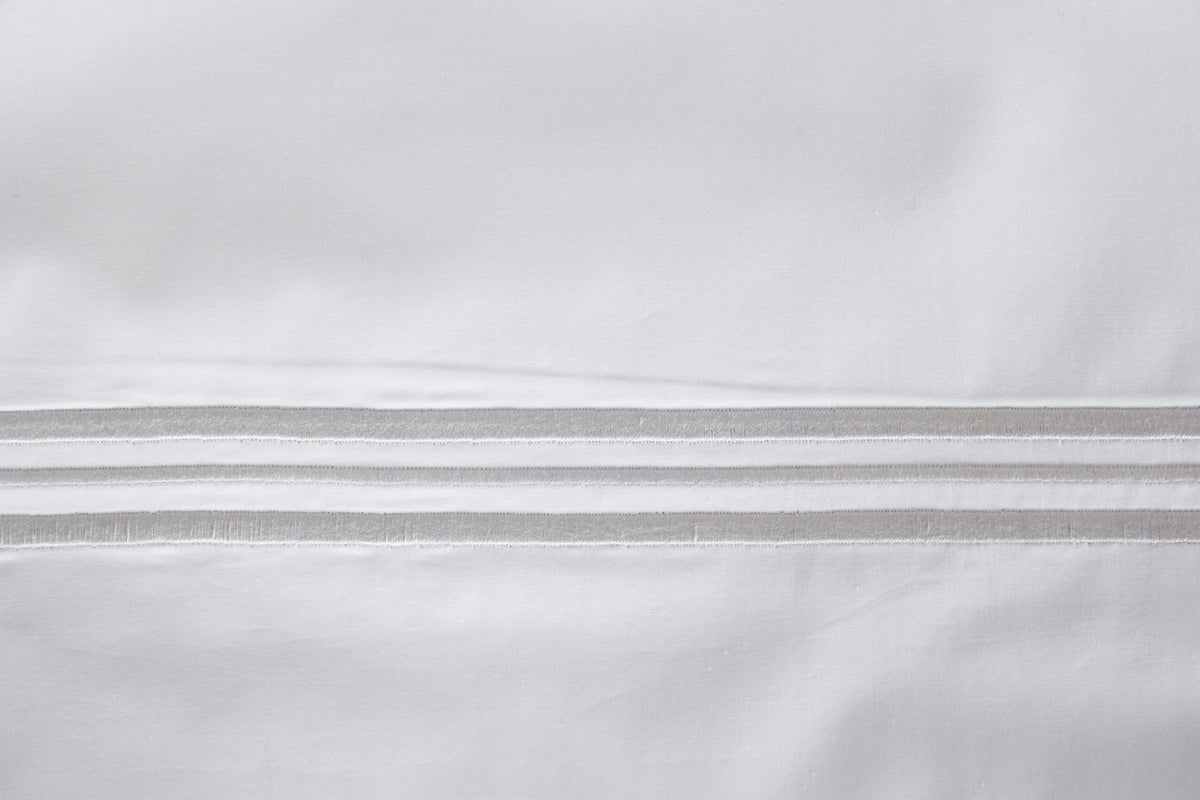 TRIPLO POPELINE -DOUBLE KING PARURE HOUSSE DE COUETTE AVEC 2 TAIE D'OREILLER 50X80 ET UN DRAP PLAT