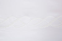 PEARLS EMBROIDERY /  PARURE HOUSSE DE COUETTE AVEC 2 TAIE D'OREILLER 51X71 ET UN DRAP PLAT