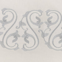 Parure housse de couette 4 pcs Ornate Medallion en coton - Milk & Light Sky Blue