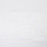Ornate Medallion 4-piece cotton duvet cover set - White & Milk
