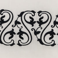 ORNATE MEDALLION EMBROIDERY / DOUBLE HOUSSE DE COUETTE SET AVEC 2 TAIE D'OREILLER 51X71  AVEC UN DRAP PLAT