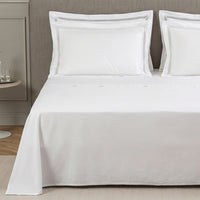 Parure housse de couette 4 pcs Ornate Medallion en coton - White