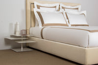 FORVER BORDO YD -DOUBLE KING PARURE HOUSSE DE COUETTE AVEC 2 TAIE D'OREILLER 51X71 ET UN DRAP PLAT