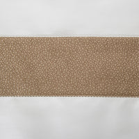 Parure housse de couette 4 pcs Forever Bordo Yd en coton - Beige & Camel