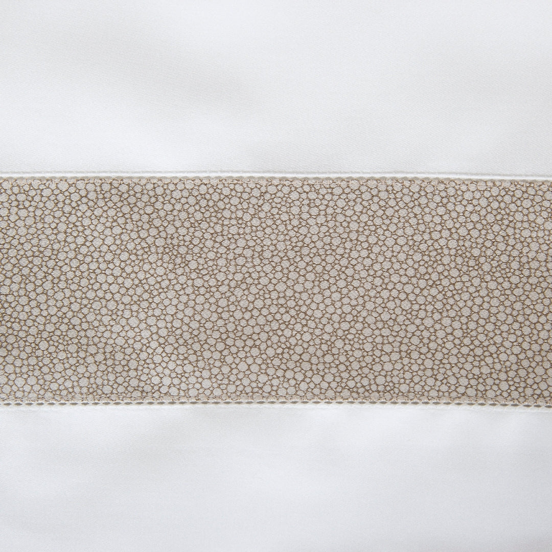 Parure housse de couette 4 pcs Forever Bordo Yd en coton - Milk & Bronze