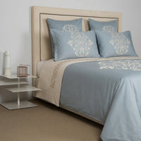 MEDALLION HEART / DOUBLE KING PARURE HOUSSE DE COUETTE AVEC 2 TAIE D'OREILLER 51X71 ET UN DRAP PLAT