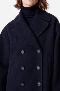 Berlin wool coat - Navy