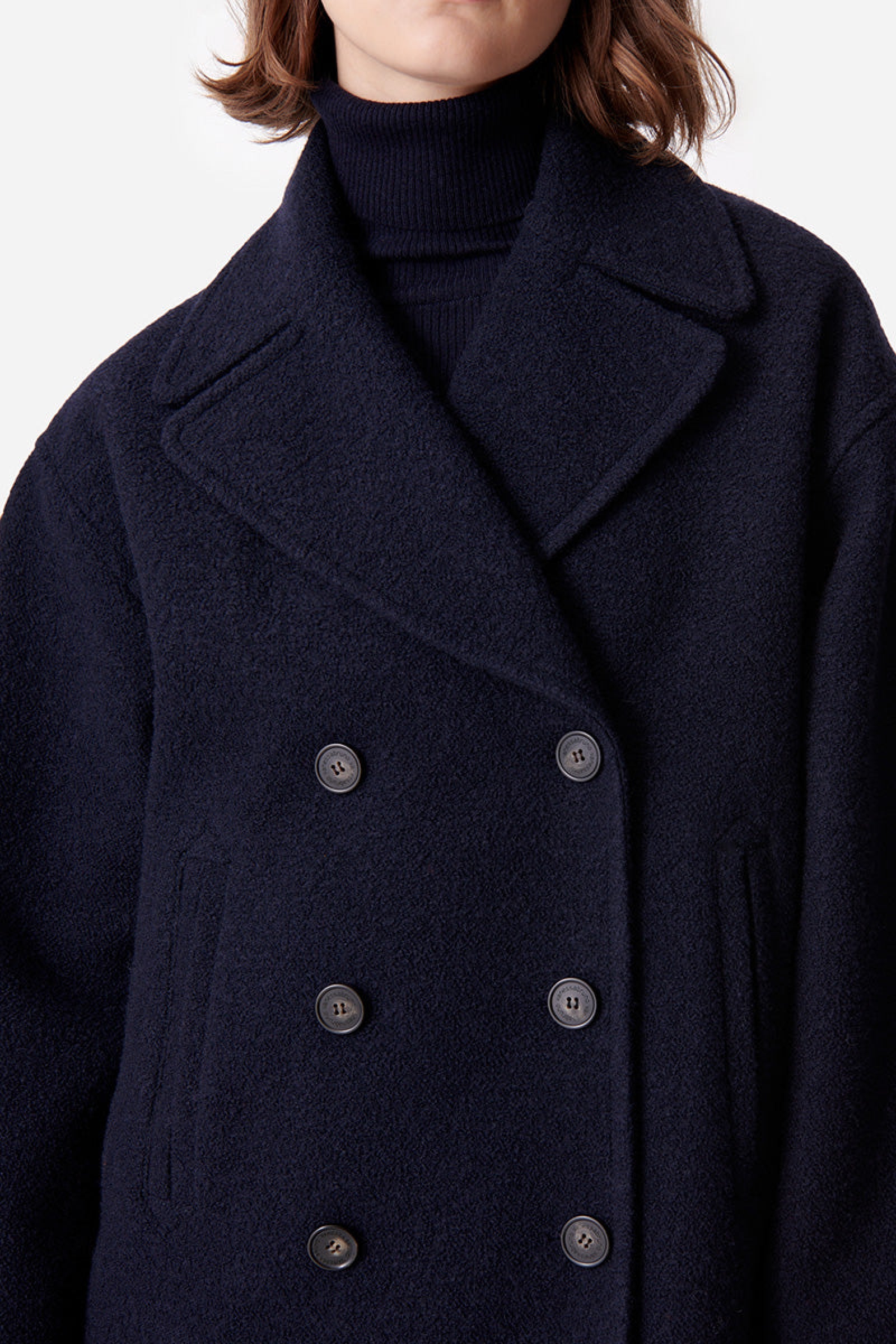 Berlin wool coat - Navy