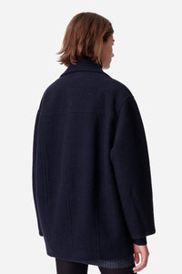 Berlin wool coat - Navy