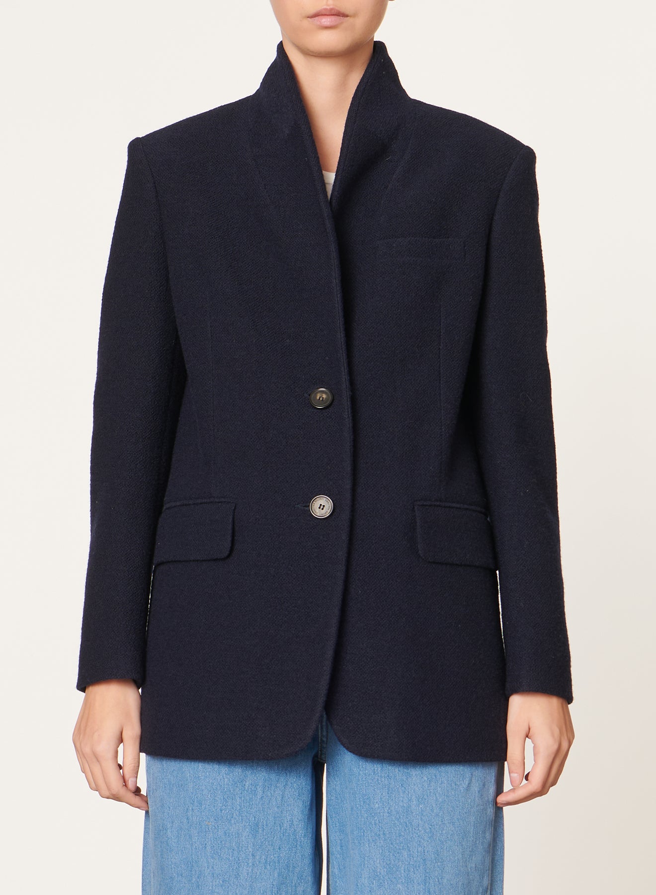 Veste Jovanka en laine - Marine