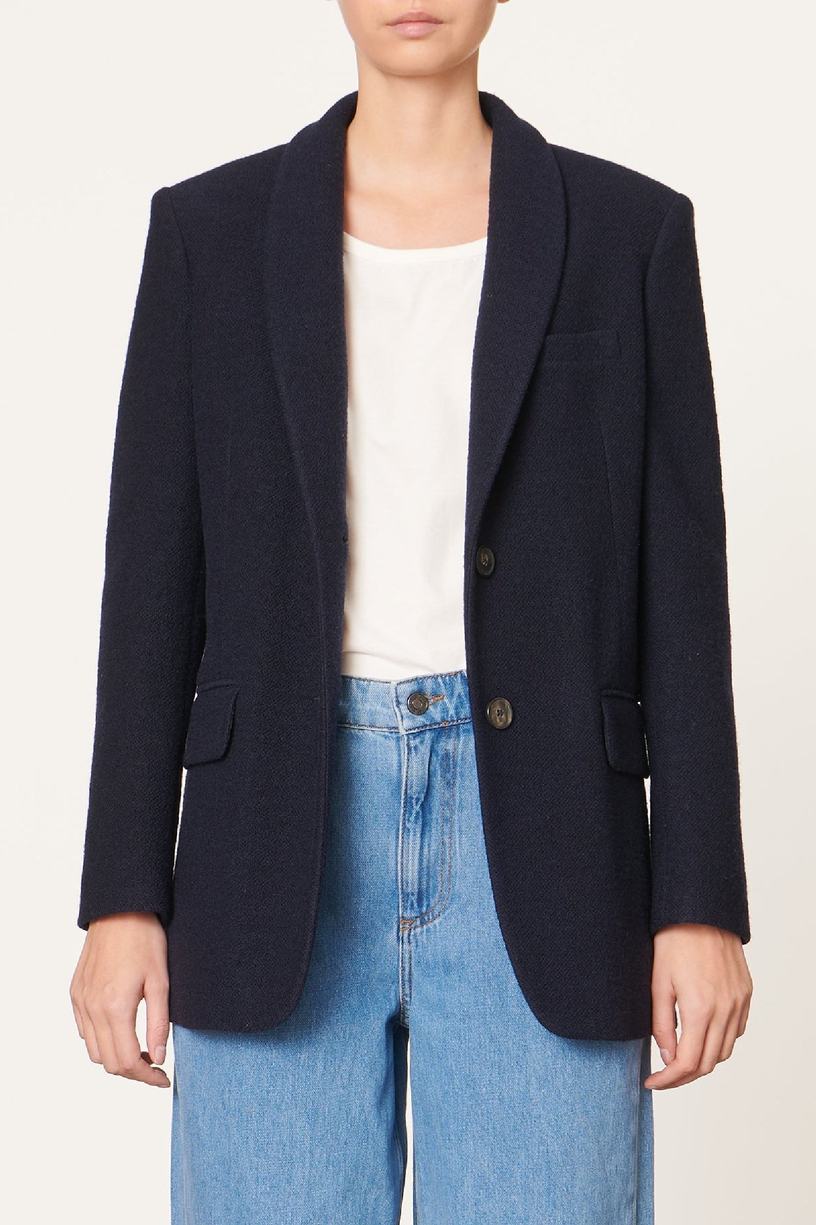 Jovanka wool jacket - Navy