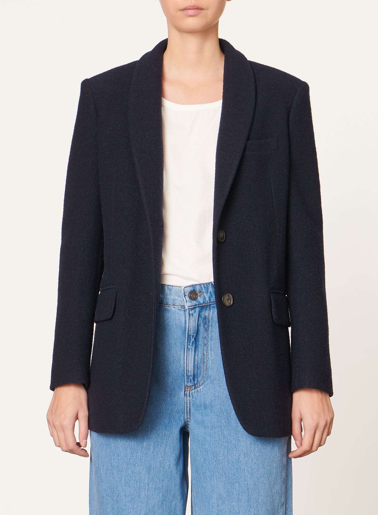 Veste Jovanka en laine - Marine