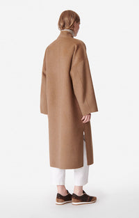Manteau Bachir en laine - Camel