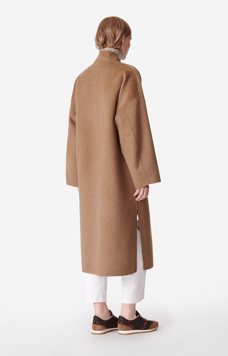 Manteau Bachir en laine - Camel