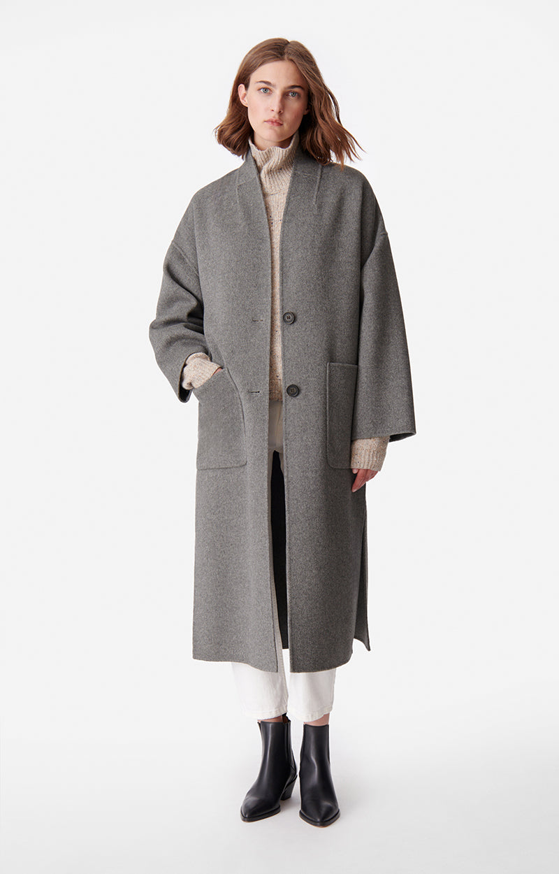 42 QTY NEW // GRIS CHINE / Manteau Bachir - GRIS CHINE