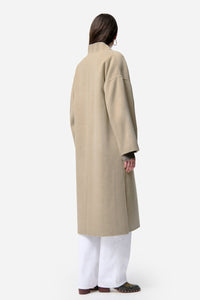 Bachir wool coat - Beige Chine