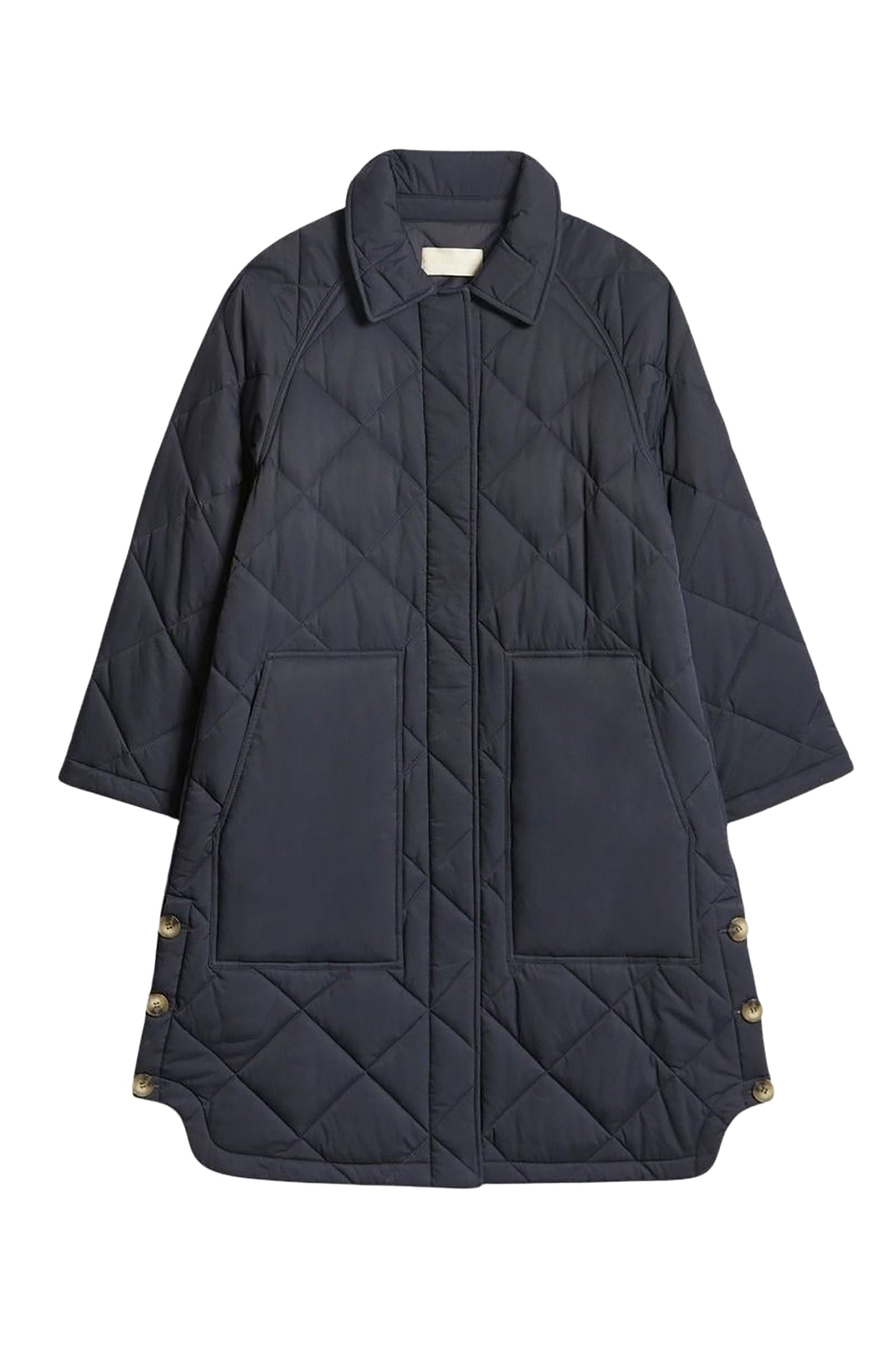 Manteau long matelassé Firmino - Marine