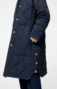 Manteau long matelassé Firmino - Marine