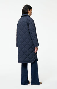 Manteau long matelassé Firmino - Marine
