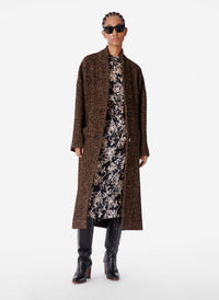 18 QTY NEW // MARRON / Manteau Bachir - MARRON
