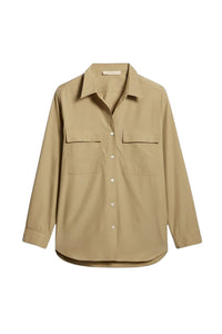 Chemise ample à manches longues Dim - Kaki