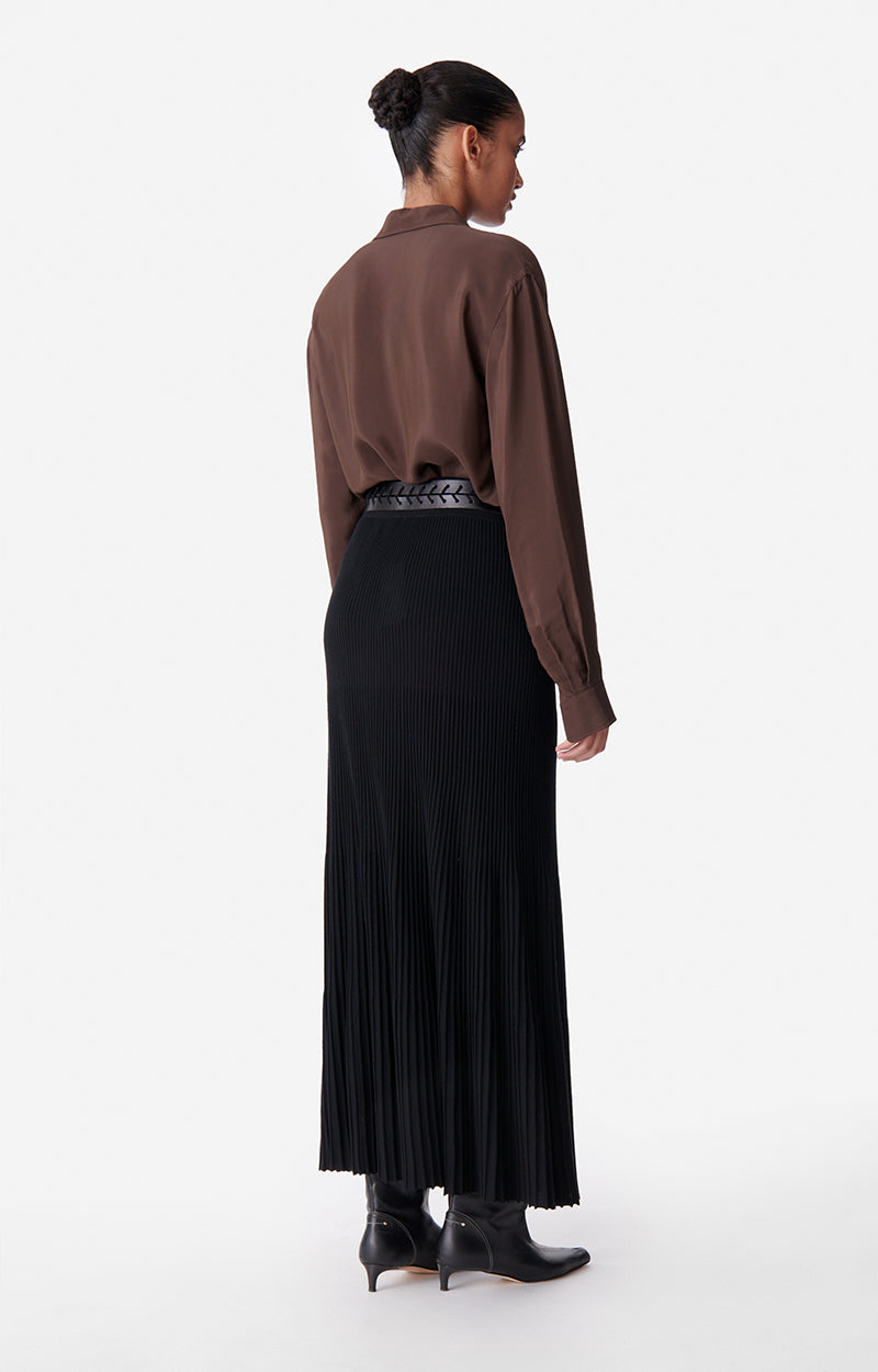 Jupe longue Daisy - Noir