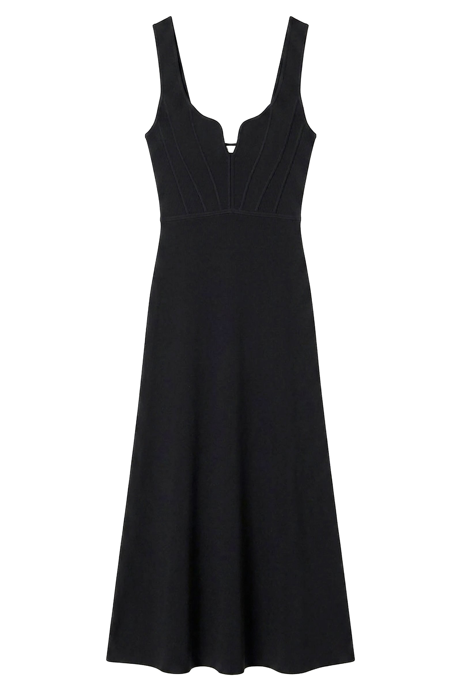 Robe longue à bretelles - Noir