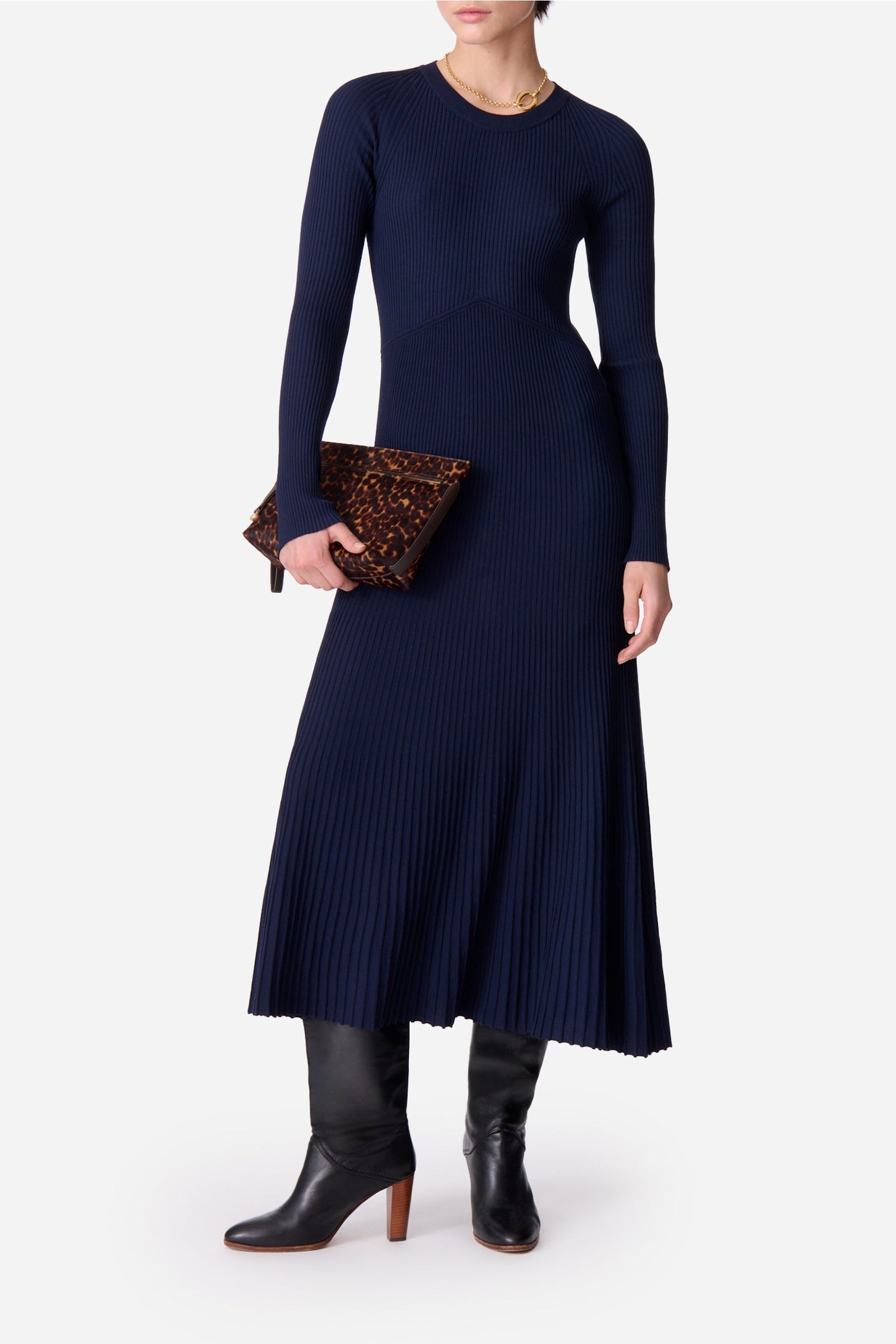 Robe midi Elisa - Marine