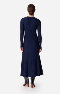 Robe midi Elisa - Marine