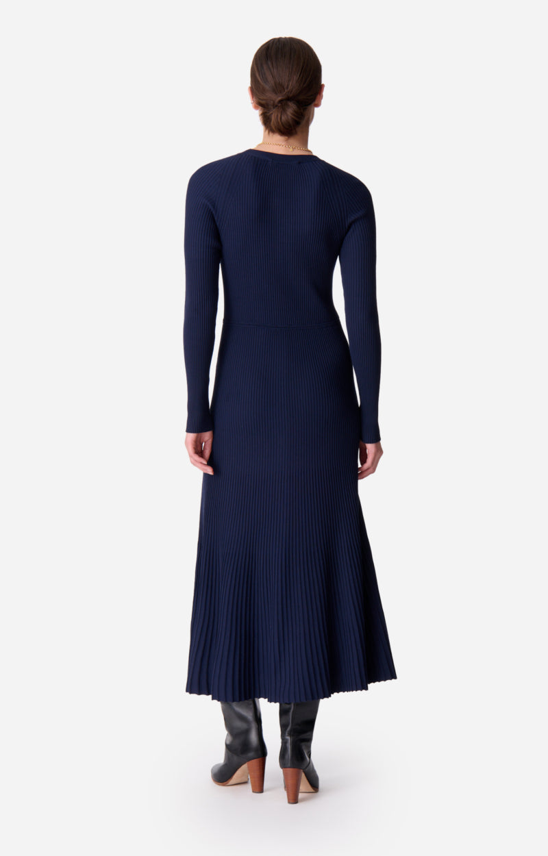 Robe midi Elisa - Marine