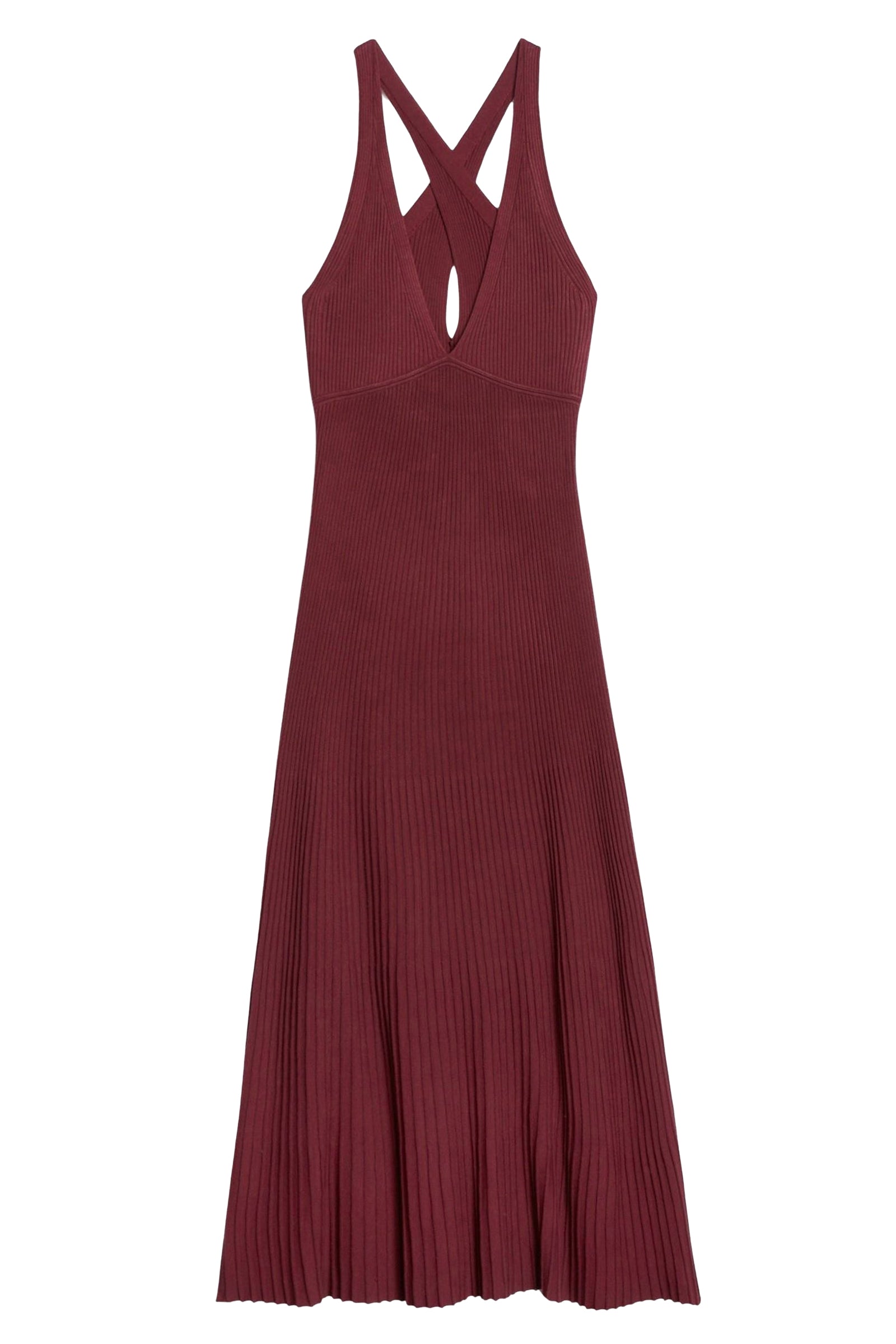 Robe longue Elouna - Bordeaux