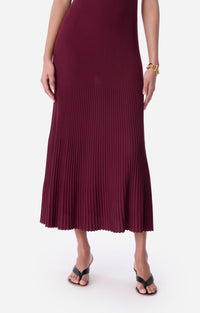 Robe longue Elouna - Bordeaux