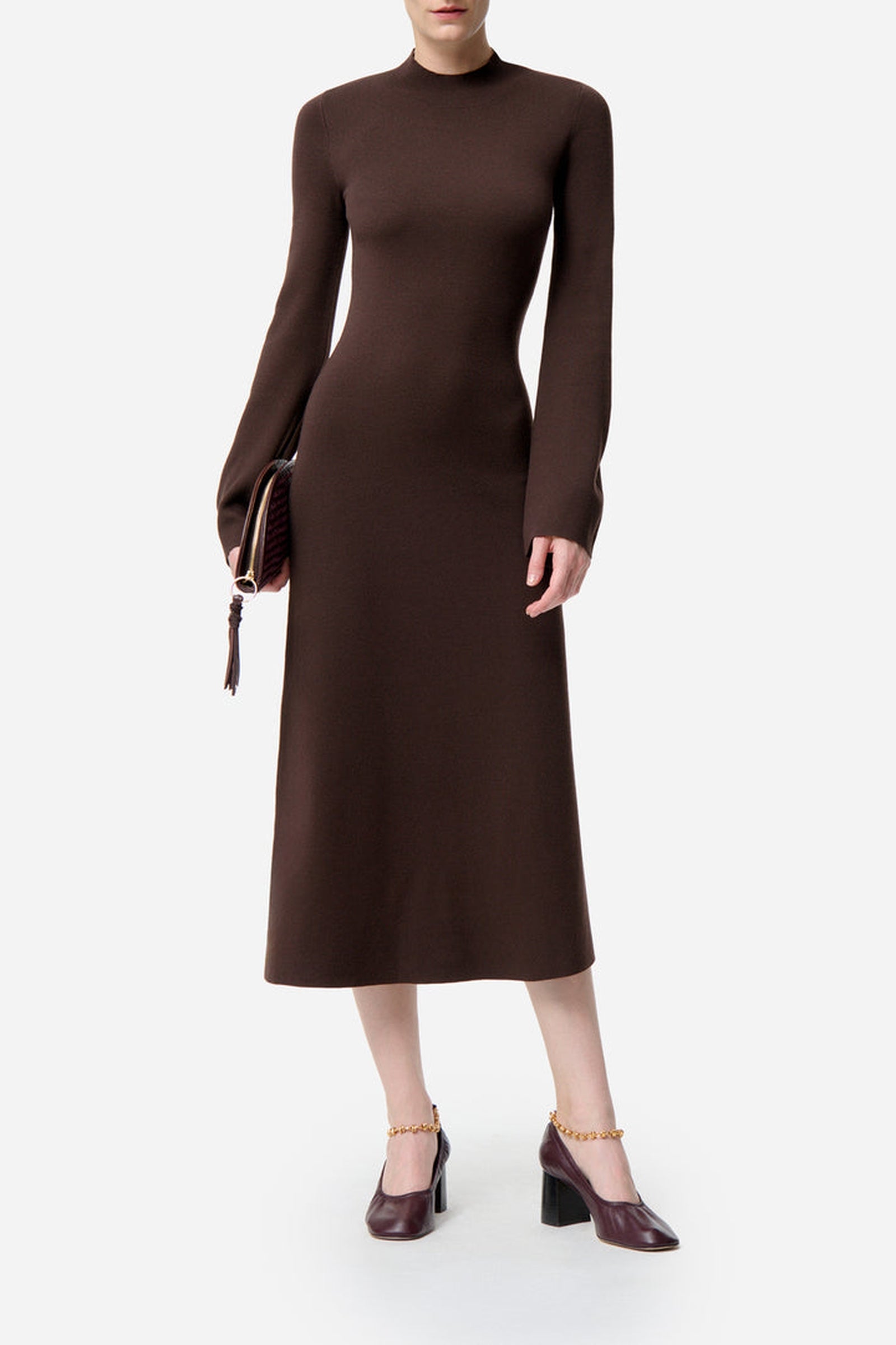 Robe midi Fabianar - Marron