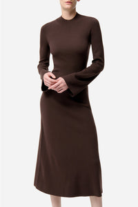 Robe midi Fabianar - Marron