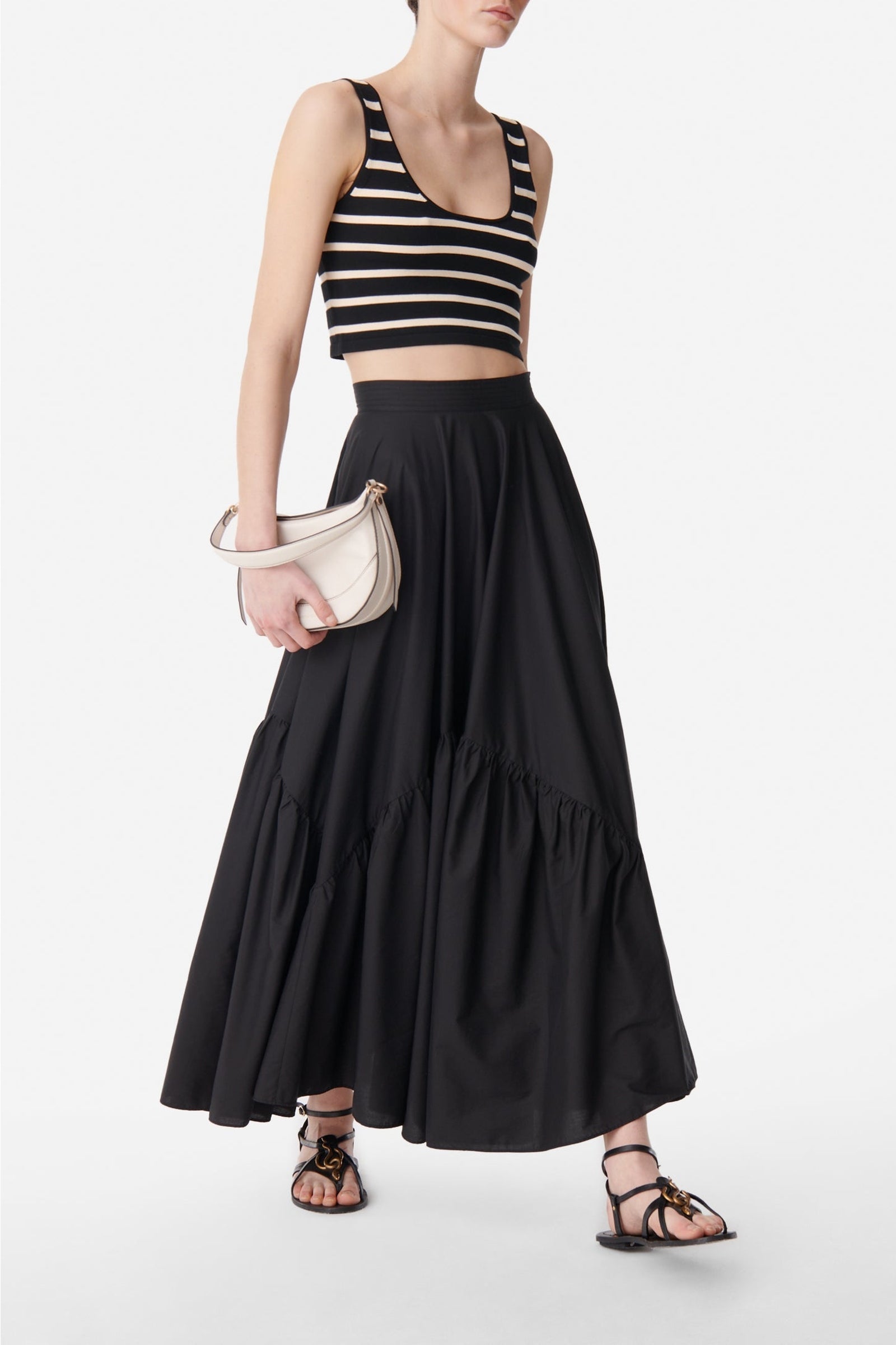 17 QTY RELIQUAT 60 // NOIR/ECRU / Top Calou - NOIR/ECRU