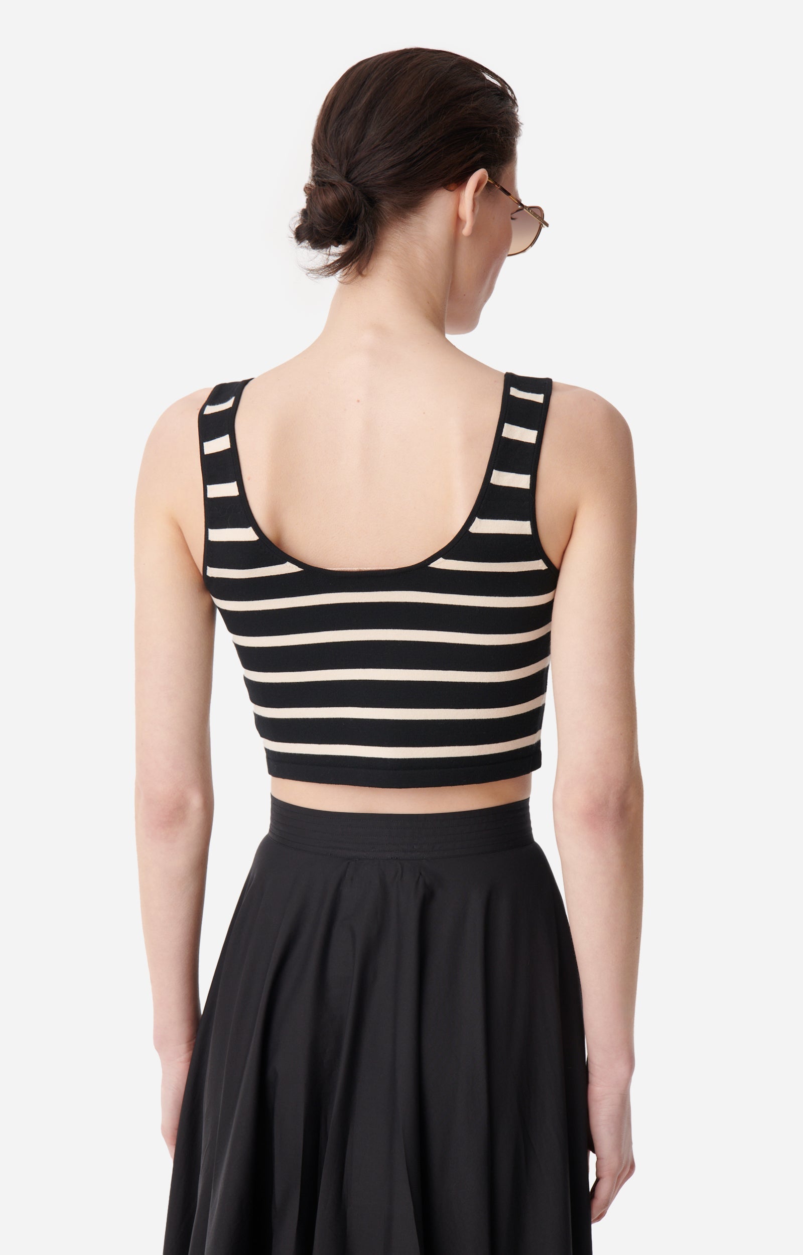 17 QTY RELIQUAT 60 // NOIR/ECRU / Top Calou - NOIR/ECRU